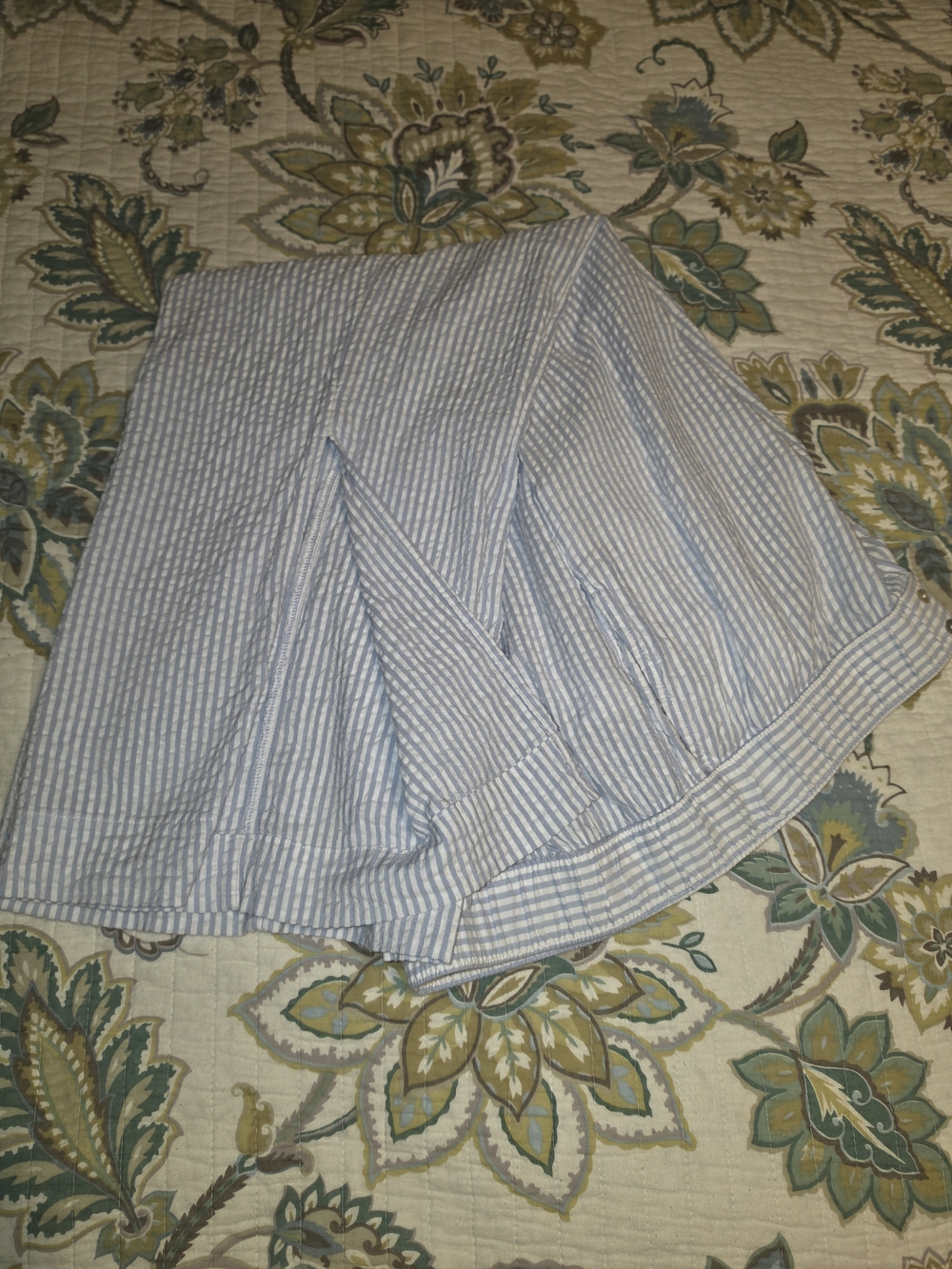 C&C California Blue and White Striped Pants - Picture 5 of 7